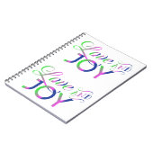 Liebe und fröhliches Notebook Notizblock (Linke Seite)