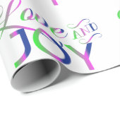 Liebe und fröhliches Papier Geschenkpapier (Rolleneckpunkt)
