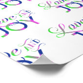 Liebe und fröhliches Poster (Ecke)