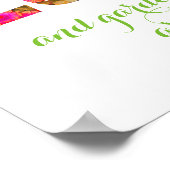 Liebe- und Gärtnerposter für Gärtner Poster (Ecke)