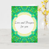 Liebe und Gebete für Sie Karte (Gelbe Blume)