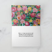 Liebe und Gebete Gut bald Karte (Innenseite)