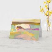 Liebe und Gebete Gut bald Karte (Gelbe Blume)