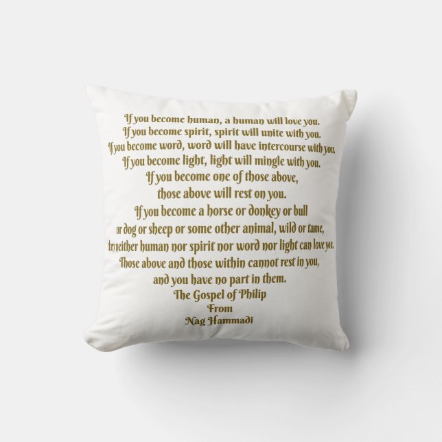 Liebe und Geist Kissen (Vorderseite)