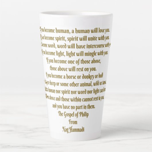 Liebe und Geist Milchtasse (Vorderseite)