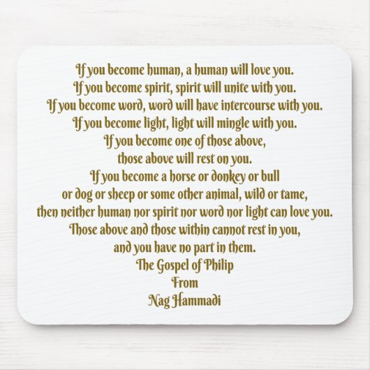 Liebe und Geist Mousepad (Vorne)