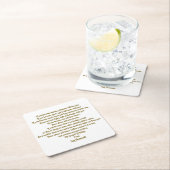 Liebe und Geist Rechteckiger Pappuntersetzer (Vor Ort)