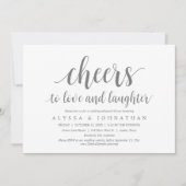 Liebe und Gelächter, Hochzeitsfeier, Probe Einladung (Vorderseite)