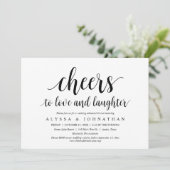 Liebe und Gelächter, Hochzeitsfeier, Probe Einladung (Stehend Vorderseite)