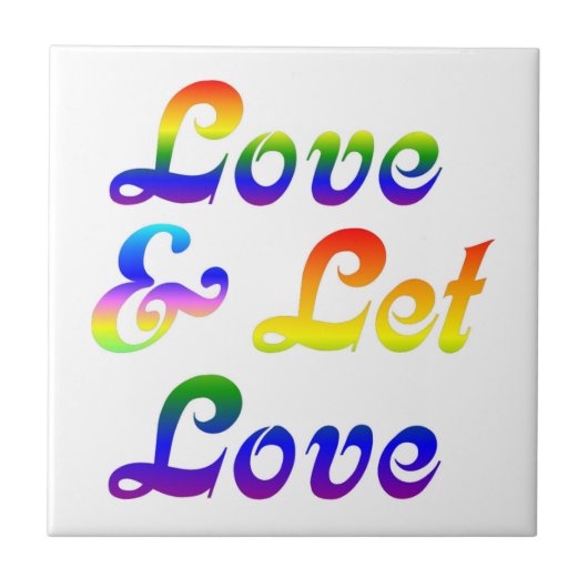 LIEBE UND GELASSEN LIEBE FLIESE (Vorderseite)
