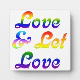 LIEBE UND GELASSEN LIEBE FOTOPLATTE