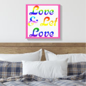 LIEBE UND GELASSEN LIEBE LEINWANDDRUCK (Insitu (Schlafzimmer))