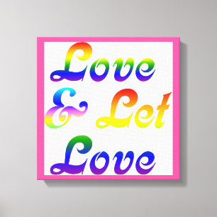 LIEBE UND GELASSEN LIEBE LEINWANDDRUCK