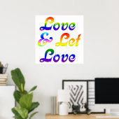 LIEBE UND GELASSEN LIEBE POSTER (Heimbüro)