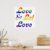 LIEBE UND GELASSEN LIEBE POSTER (Küche)