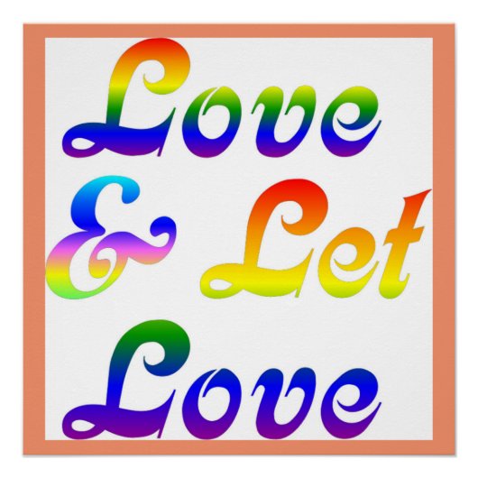 LIEBE UND GELASSEN LIEBE POSTER (Vorderseite)