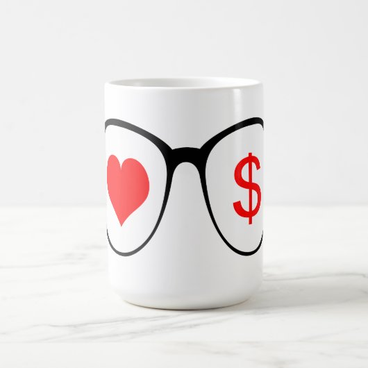 Liebe und Geld - Tasse (Mittel)