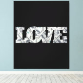 Liebe und Geldmauer Leinwanddruck (Insitu (Holzboden))