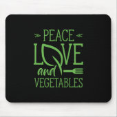 Liebe und Gemüse Mousepad (Vorne)