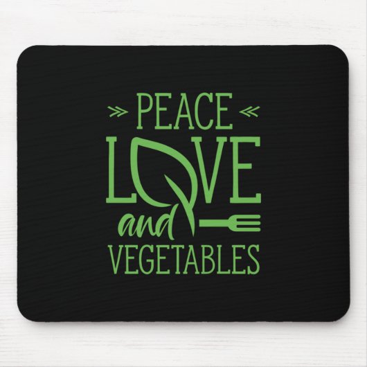 Liebe und Gemüse Mousepad (Vorne)