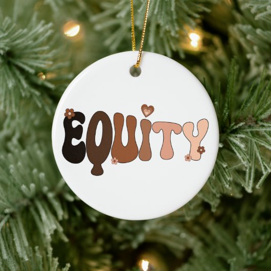 Liebe und Gerechtigkeit Keramik Ornament (Baum)