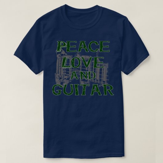 Liebe und Gitarre T-Shirt (Design vorne)
