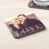 Liebe und Glitzern Foto Getränkeuntersetzer (Linke Seite)