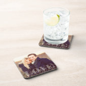 Liebe und Glitzern Foto Getränkeuntersetzer (Rechte Seite)