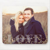 Liebe und Glitzern-Foto Mousepad (Vorne)