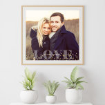 Liebe und Glitzern Foto Poster<br><div class="desc">Vollbluttes Foto. Personalisieren Sie es mit Ihrem Hochzeitsdatum,  Familiennamen oder jedem beliebigen Text Ihrer Wahl für ein schönes und einzigartiges Stück Wandkunst.</div>