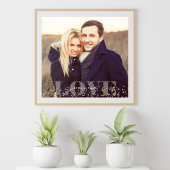 Liebe und Glitzern Foto Poster
