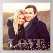 Liebe und Glitzern Foto Poster (Vorne)