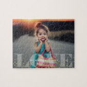 Liebe und Glitzern Foto Puzzle (Horizontal)