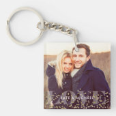 Liebe und Glitzern Foto Schlüsselanhänger (Vorderseite)