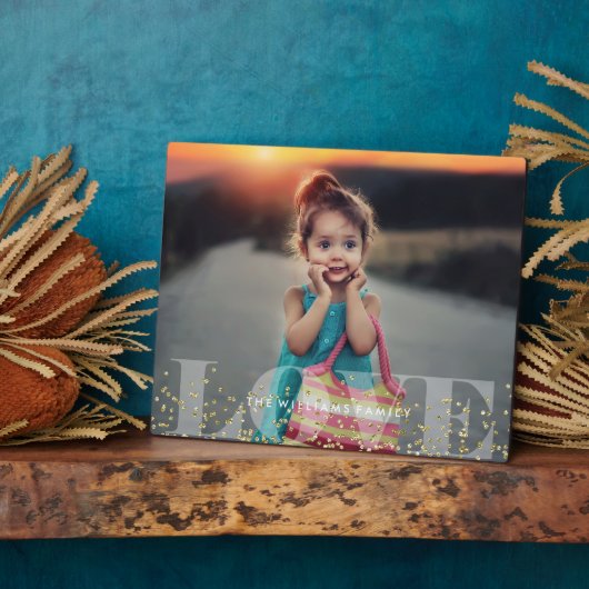 Liebe und Glitzern Fotoplatte (Seite)