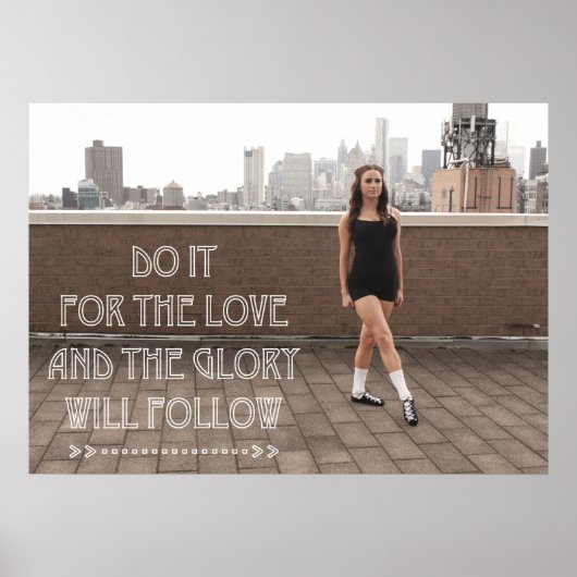 Liebe und Glory Ceili Moore Irish Dance Poster (Vorne)