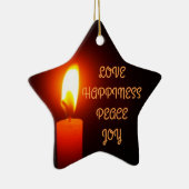 LIEBE UND GLÜCK, CHRISTMAS STAR, KERAMIKORNAMENT (Rechts)