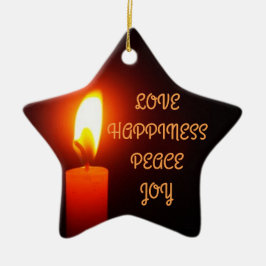LIEBE UND GLÜCK, CHRISTMAS STAR, KERAMIKORNAMENT