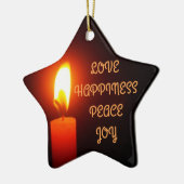 LIEBE UND GLÜCK, CHRISTMAS STAR, KERAMIKORNAMENT (Links)