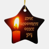 LIEBE UND GLÜCK, CHRISTMAS STAR, KERAMIKORNAMENT (Hinten)