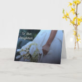 Liebe UND GLÜCKLICHKEIT ZU UNSEREM "TOCHTER" Karte (Gelbe Blume)