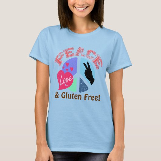 Liebe und Glutenfrei T-Shirt (Vorderseite)