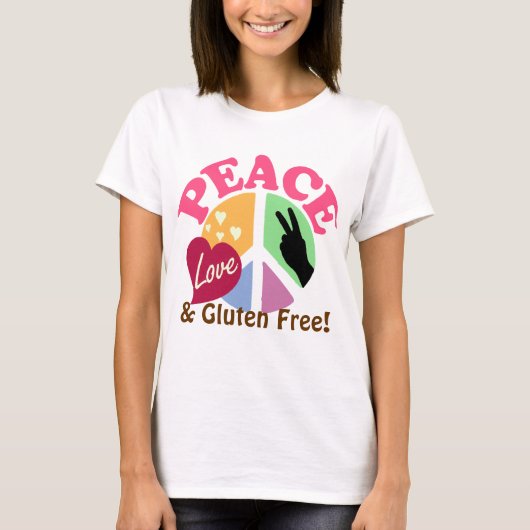 Liebe und Glutenfrei T-Shirt (Vorderseite)