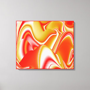 Liebe und Gold Abstract 3D Rainbowart Leinwanddruck