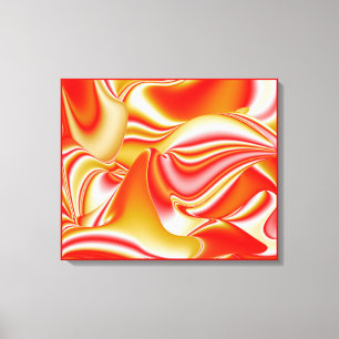 Liebe und Gold Abstract 3D Rainbowart Leinwanddruck