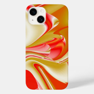 Liebe und Gold Abstract 3D Regenbogenkunst Case-Mate iPhone 14 Hülle