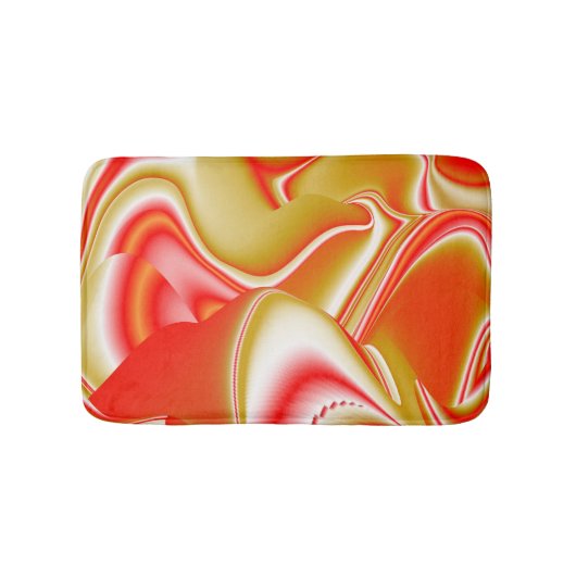 Liebe und Gold Abstrakt 3D Rainbowart Badematte (Vorderseite)