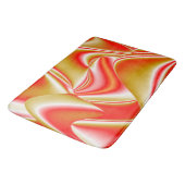 Liebe und Gold Abstrakt 3D Rainbowart Badematte (Schrägansicht)