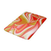 Liebe und Gold Abstrakt 3D Rainbowart Badematte (Schrägansicht)