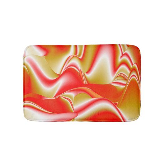 Liebe und Gold Abstrakt 3D Rainbowart Badematte (Vorderseite)